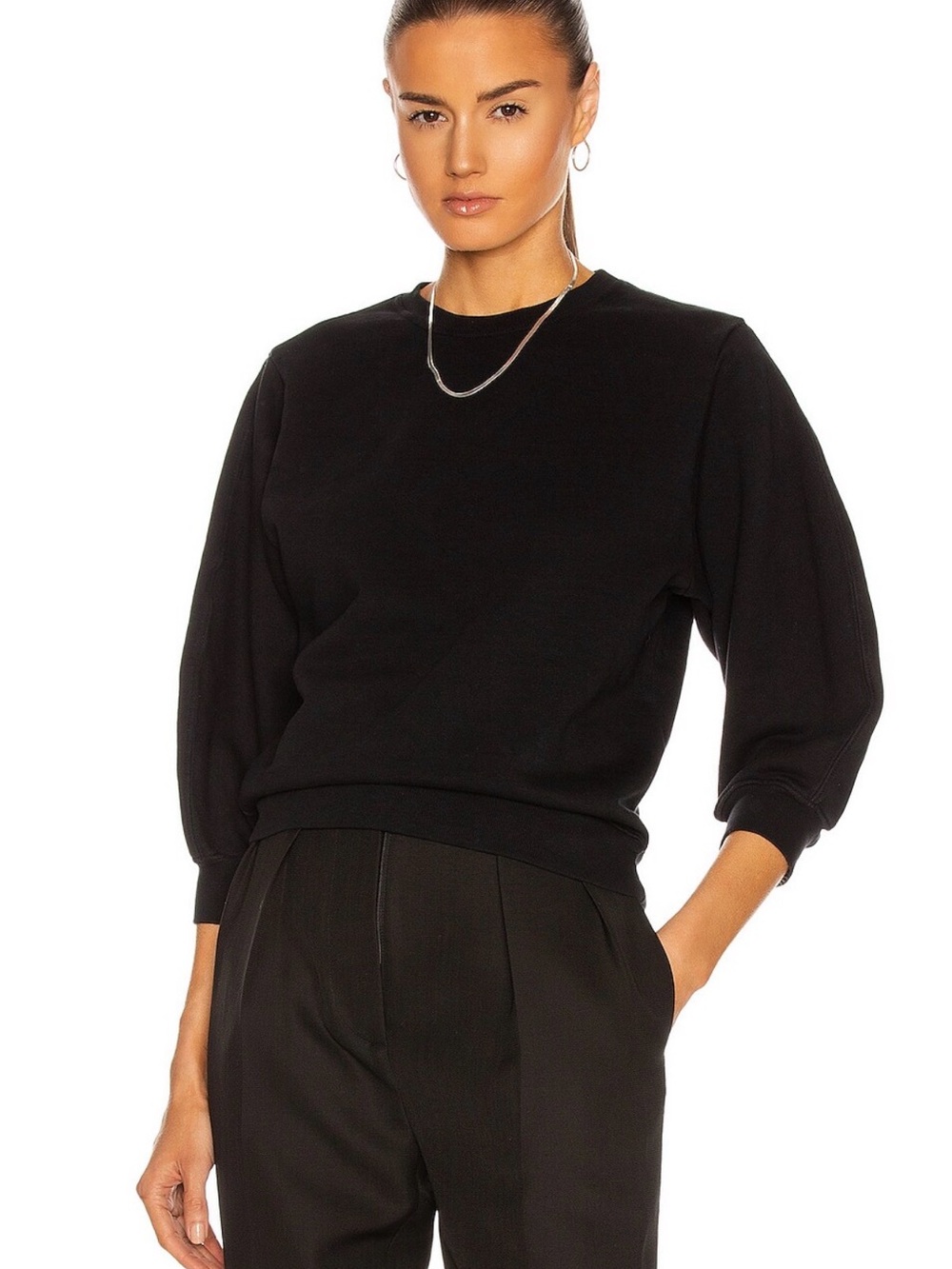 AGOLDE Thora 3/4 Sleeve Sweatshirt